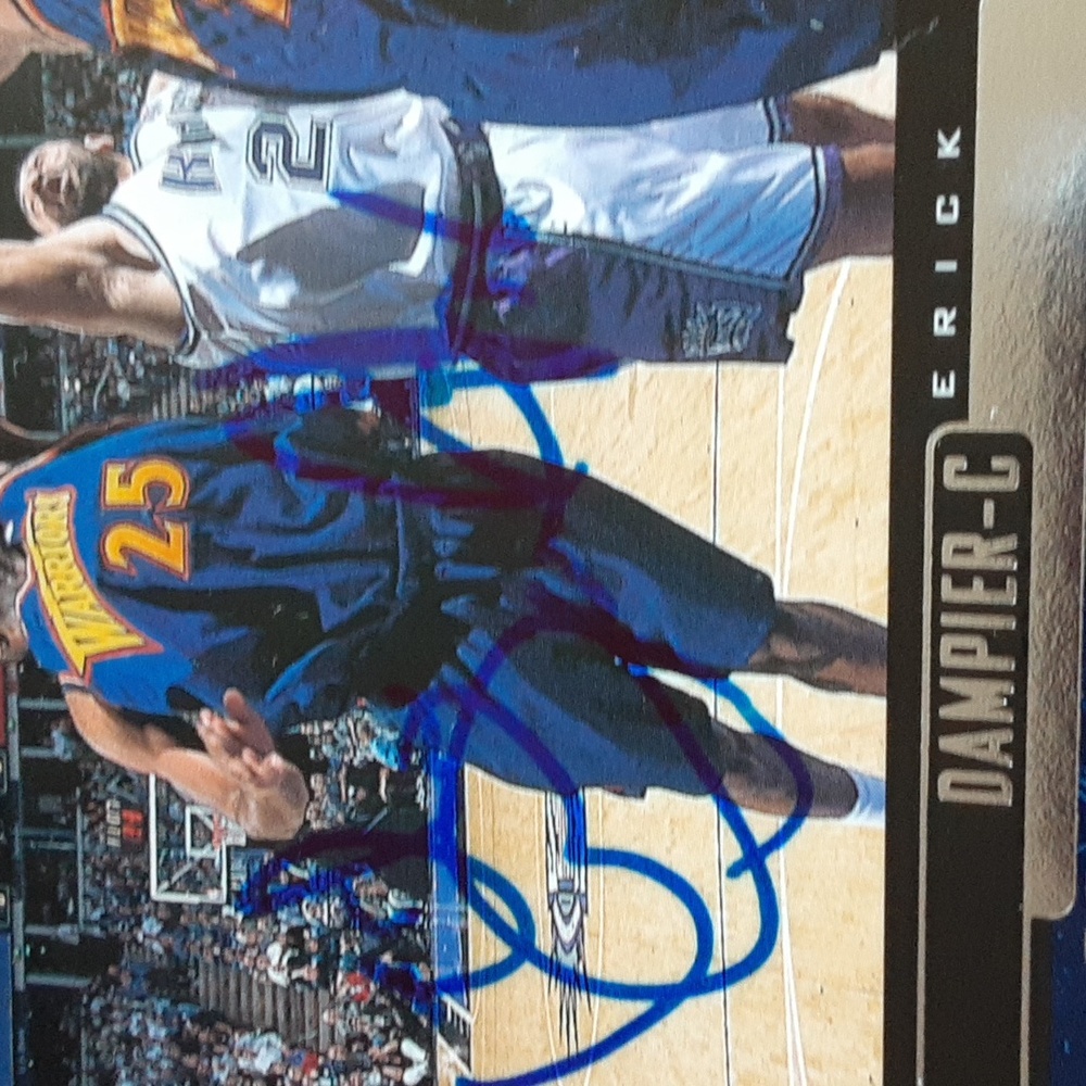 AUTOGRAPHED Erick Dampier Golden State Warriors NBA Basketball Trading Card